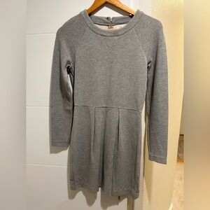 Madewell Gray Jersey Knit Sweatshirt Dress